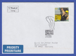 Österreich 2008 Sondermarke Schwimmer Markus Hogan Mi-Nr. 2776 Auf Gelauf. FDC  - Storia Postale