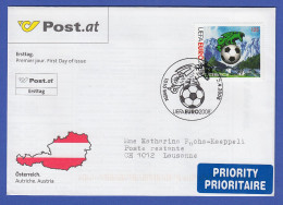 Österreich 2008 Fußball-EM UEFA EURO 2008  Mi-Nr. 2724 Auf Gelauf. FDC - Cartas & Documentos