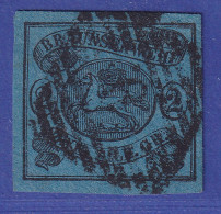 Braunschweig 1853 2 Sgr  Mi.-Nr. 7a Mit Stempel Nr. 8 Gepr. U.a. PFENNINGER - Brunswick