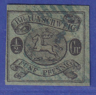 Braunschweig 1863 1/2 Sgr. Mi.-Nr. 10A Gestempelt  Gepr. PFENNINGER - Brunswick