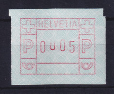 Schweiz FRAMA-ATM Mi-Nr. 3.3b Wert 0005 Ziffernrad-Justierfehler 2 Stellen ** - Automatic Stamps