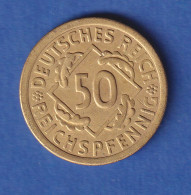 Deutsches Reich Kursmünze 50 REICHSPFENNIG 1925 E Selten! - Sonstige & Ohne Zuordnung