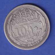 Ägypten Silbermünze 10 Piaster Sultan Hussein Kamil 1917 - Autres – Afrique