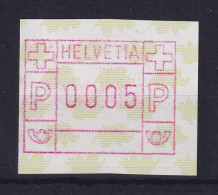 Schweiz FRAMA-ATM Mi-Nr.5 Schmale Rolle (Breite Nur 38mm) Wert 0005 ** - Automatic Stamps