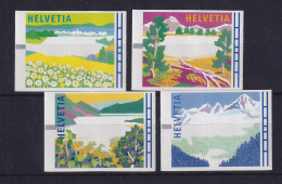 Schweiz FRAMA-ATM Landschaften Mi.-Nr. 7-10 Blinddrucke ** - Automatic Stamps