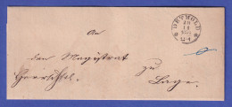 Preußen 1854 Brief Mit Schwarzem Einkreisstempel DETMOLD - Andere & Zonder Classificatie