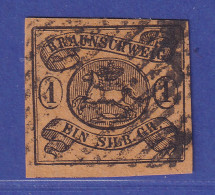 Braunschweig 1853 Wappen 1 Sgr  Mi.-Nr. 6 A  Gestempelt Gepr. U.a. BRETTL - Brunswick