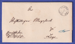 Preußen 1857 Brief Mit Schwarzem Einkreisstempel BLOMBERG - Sonstige & Ohne Zuordnung