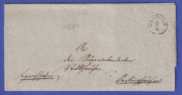 Preußen 1841 Vorphilatelistischer Brief Mit Schwarzem Einkreisstempel DETMOLD - Other & Unclassified