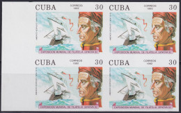 1992.105 CUBA 1992 MNH 30c IMPERFORATED PROOF AMERICO VESPUCIO DISCOVERY DESCUBRIMIENTO.  - Geschnittene, Druckproben Und Abarten