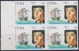 1992.106 CUBA 1992 MNH 10c IMPERFORATED PROOF ALONSO PINZON DISCOVERY DESCUBRIMIENTO.  - Geschnittene, Druckproben Und Abarten