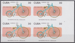 1993.194 CUBA 1993 MNH 30c CYCLE IMPERFORATED PROOF BYCICLE HISTORY.  - Non Dentellati, Prove E Varietà