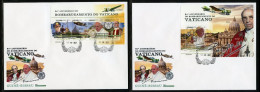 Guinea Bissau 2023, WWII, Vatican Bombing, Pope Francis, Pius XII, Plane, 4val In BF +BF In 2FDC - WW2