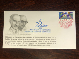 MEXICO FDC COVER 2001 YEAR DOCTORS RUL & GONZÁLEZ OPHTHALMOLOGY BLINDNESS HEALTH MEDICINE STAMPS - Mexique