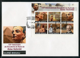 Guinea Bissau 2023, Egyptology, 6val In BF In FDC - Egiptología