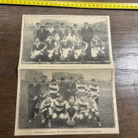 1930 GHI5 EQUIPE DE FOOTBALL DE L'UNION SPORTIVE DE TOURCOING L'ETOILE SPORTIVE DE BULLY - Verzamelingen