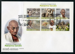 Guinea Bissau 2023, Gandhi, 6val In BF In FDC - Mahatma Gandhi