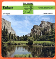 Fiche Ecologie Yosemite NP Etats Unis  Parc Nationaux Etude Zoologique Biotopes - Aardrijkskunde
