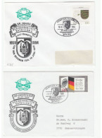 2 Diff 'MOUNTAIN MEDICAL BATTALION No 8'  EVENT Cover 25th 30th Anniv GERMANY Military Forces Health Medicine Stamps - Medicina