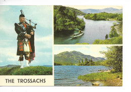 ECOSSE / CPSM P.F. Multivues THE TROSSACHS / LOCH KATRINE, LOCHACHRAY And Ben Venue / Voyagée 1984/ TBE - Stirlingshire