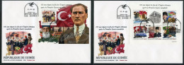 Guinea 2023, 100th Ottoman Empire, Ataturk, 5val In BF +BF In 2FDC - Francobolli