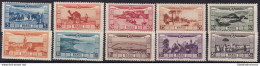 1928 MAROCCO,MAROC Francaise, PA N° 12/21 10 Val. MNH/** GOMMA INTEGRA - Otros & Sin Clasificación