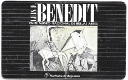 Phonecard - Argentina, Benedit Museum, N°1109 - Collections