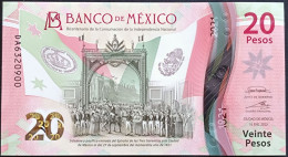 MEXICO $20 ! SERIES DA NEW 16-JAN-2023 DATE ! Irene Esp. Sign. INDEPENDENCE POLYMER NOTE Read Descr. For Notes - Mexiko