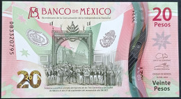 MEXICO $20 ! SERIES DB NEW 16-JAN-2023 DATE ! Galia Bor. Sign. INDEPENDENCE POLYMER NOTE Read Descr. For Notes - Mexico