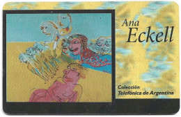 Phonecard - Argentina, Ana Eckell Painting, N°1124 - Collezioni