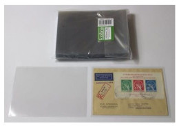 KOBRA T80 Schutzhüllen: Briefe DIN C6 118 X 170 Mm Hartfolie (100 Stück) #K-T80 - Transparante Hoezen