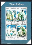 Animaux Ours Saint Thomas Et Prince 2013 (224) Yvert N° 4316 à 4319 Oblitérés Used - Bären