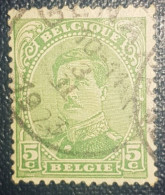 Belgium 5C King Albert 1915 Classic Stamp Used - Otros & Sin Clasificación