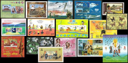 INDIA 2008 COMPLETE YEAR PACK OF MINIATURE SHEETS CONTAINS 16 MINIATURE SHEETS MS OF SPORTS FLOWERS AND OTHERS MNH - Unused Stamps