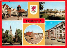 73813996 Greifswald Platz Der Freundschaft Wiecker Bruecke Dom Und Ruebenowdenkm - Greifswald