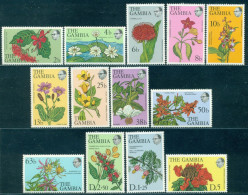 1977 Flowers,Egyptian Lotus,orchid,Baobab,Bell Mimosa,Spathodea ,Gambia,345 ,MNH - Orchidee