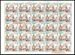 India 2024 Election,Largest Democracy,Hindu,Christian,Sikh,Muslim,Wheelchair,Disabled Full Sheet, MNH (*) Inde Indien - Ungebraucht