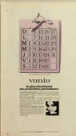 Publicité Papier  VANIA SERVIETTE HYGIENIQUE Juin 1967 FAC 1155 - Pubblicitari