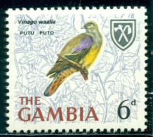 1966 Birds,The Bruce's Green Pigeon (Treron Waalia),Gambia,216,MNH - Pigeons & Columbiformes
