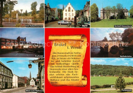 73214852 Brakel Westfalen Kaiserbrunnen Markt Schloss Hinnenburg Nethebruecke Fe - Brakel