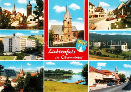 73214446 Lichtenfels Bayern Marktplatz Kirche Oberes Tor Strassenpartie Badesee  - Lichtenfels