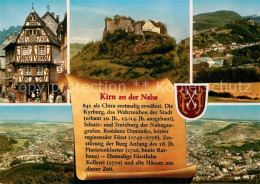 73213915 Kirn Nahe Fachwerkhaus Altstadt Burgruine Landschaftspanorama Chronik W - Kirn