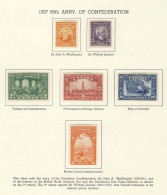 6x Confederation Stamps #141 To 145 MH F/VF. Guide Value=$58.00 Mailed Off Paper - Unused Stamps