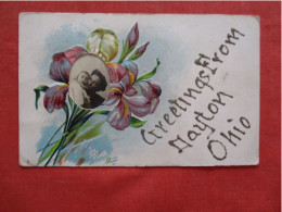 Embossed Floral  Photo Insert Mother & Baby Greetings  Dayton Ohio > Dayton    Ref 6345 - Dayton