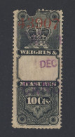 Canada Revenue W&M Stamp #FWM2-10c Used Guide Value = $60.00 - Steuermarken
