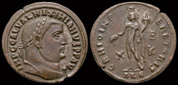 Maximinus II, As Caesar AE Follis Genius Standing Front - L'Empire Chrétien (307 à 363)