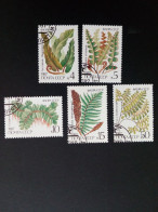 SOWJETUNION MI-NR. 5729-5733 GESTEMPELT(USED) FARNE 1987 - Used Stamps