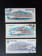 SOWJETUNION MI-NR. 5714-5716 GESTEMPELT(USED) BINNEN-FAHRGASTSCHIFFE 1987 - Oblitérés