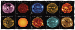 United States , USA , US 2021, Sun Science, Hologram, Block Of 10 Stamps, MNH. - Blocs-feuillets