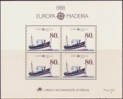 Europa CEPT 1988 Madère - Madeira - Portugal Y&T N°BF9 - Michel N°B9 *** - 80e EUROPA - 1988